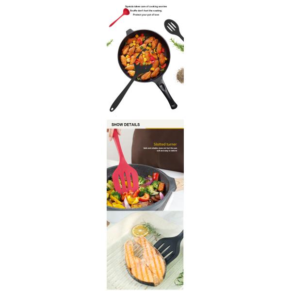 Облегченный Fadeless набор утвари кухни силикона 10 частей