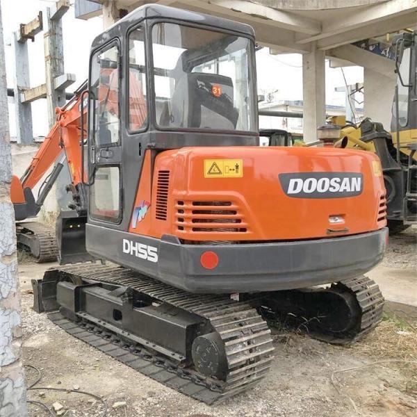 Made in Korea original mini used doosan dh55-7 excavator 5 ton for sale