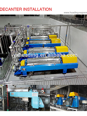 Fish Oil Water Centrifuge Fish Meal Clarification 415V Water Separator Machine