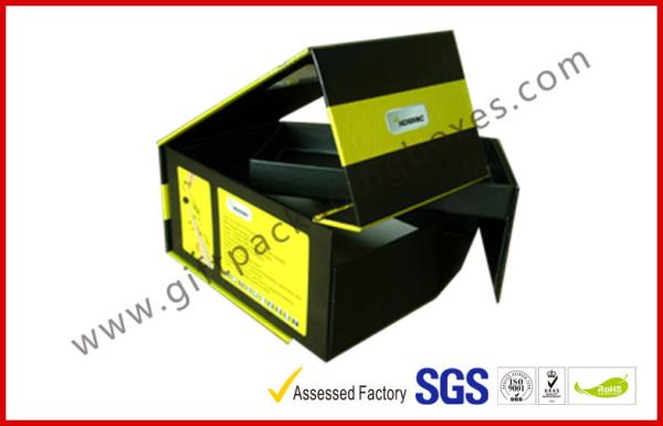 Two Layers / Swivel Rigid Board Gift Packaging Boxes , Custom Colorful Printed Packaging Boxes