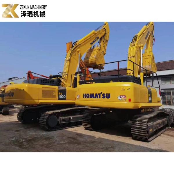 Excavadora usada Komatsu PC400-7 do Japão Engenharia original Máquinas de construção