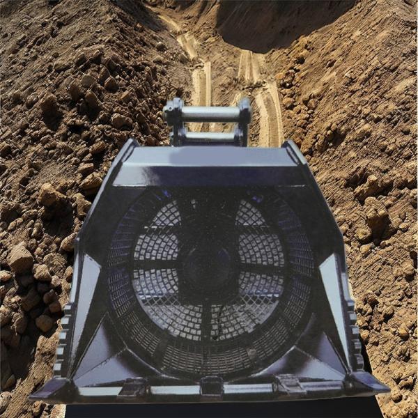 ODM Rotating Screening 6-8ton Mini Digger Crusher Bucket Excavator Attachment