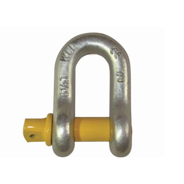 D Shackles Lifting Tools With Electric Galvanized Surface Finish Up To 120 ton