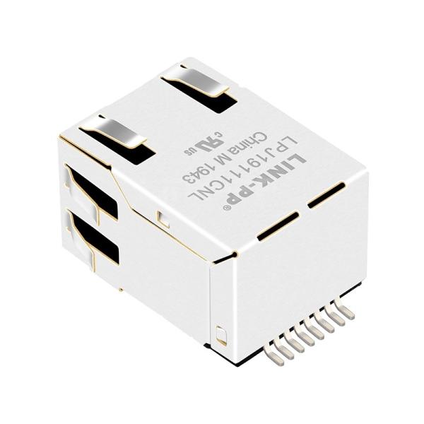 Hanrun HY991101C Compatible LINK-PP LPJ19111CNL 10/100 Base-T Without LED Tab Down SMT rj45 connector manufacturers