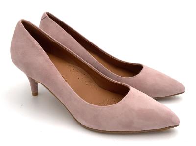 Slip On Pump Heels Feminino Material de couro com Stiletto Heel