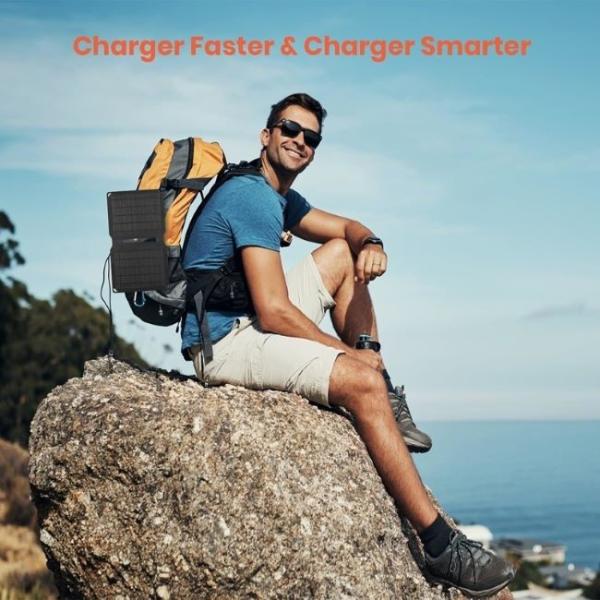 Наружное складное солнечное панельное зарядное устройство мощностью 10 Вт для мобильных телефонов