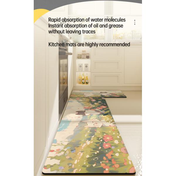 Диатом грязь Бытовая ванная ковер дверной коврик квадратная форма быстрая сушка и абсорбция