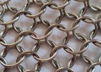 rideaux en acier inoxydable de 10mm Chainmail pour le diviseur de pièce de bureau