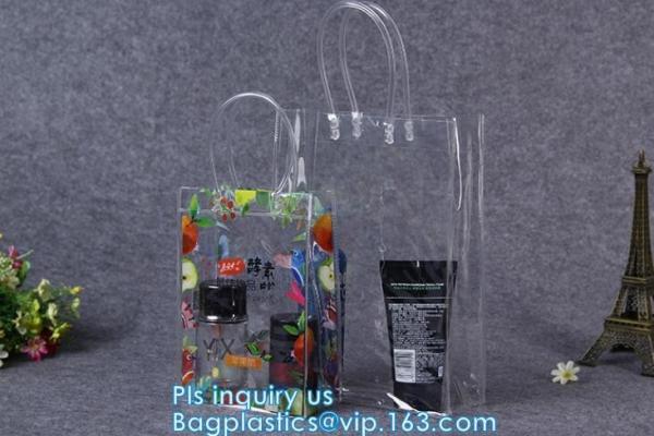 Waterproof Shoulder Bag With Cosmetic Bag, shoulder PU PVC transparent bag, Messenger Shoulder Transparent Beach PVC Zip