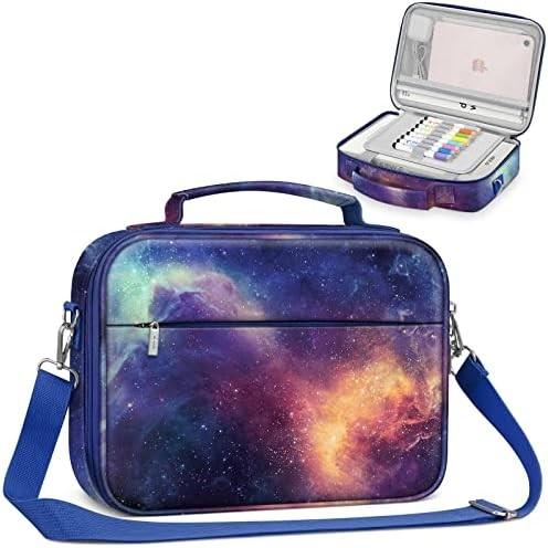 FINPAC Large Bible Cover w/Shoulder Strap, Carrying Book Case Church Bag Bible Protective w/Pen Slots and Zippered