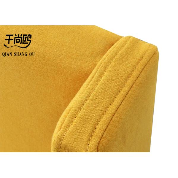 Classic Simple Upholstered Bed Frame 180*200cm With Personalized Head / Wing Design