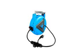 Electric Retractable Hose Reel Drums ABS Plastic PU Mesh Automatic Air Water Applied