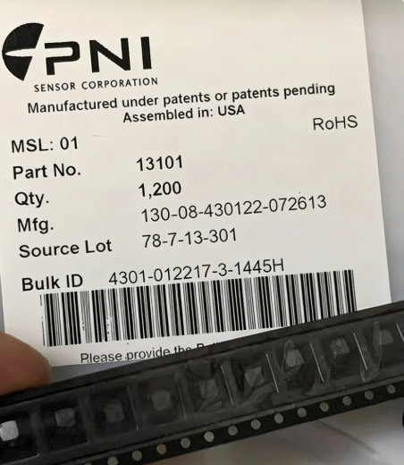 RM3100 PNI Sensor including 13156 13101 13104