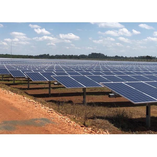 Конструкция крепления кронштейна отслежывателя горизонтальной одиночной оси солнечная/PV