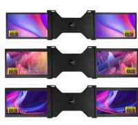 Tipo portátil C del monitor FHD IPS USB A del ordenador portátil dual 11.6inch del suplemento
