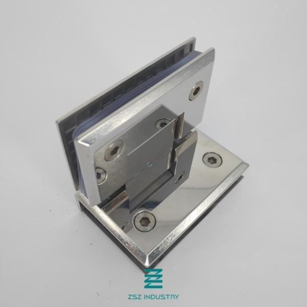 Commercial Glass Door Hinges , Stainless Steel 304 Glass Fitting Hinges