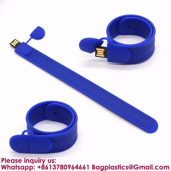 Promotional Products Portable Colorful Silicone Wristband USB Flash Drive 2gb 4gb 8gb 16gb Slap USB 32gb 64gb 128gb Memory Stick Bracelet Flash Drive