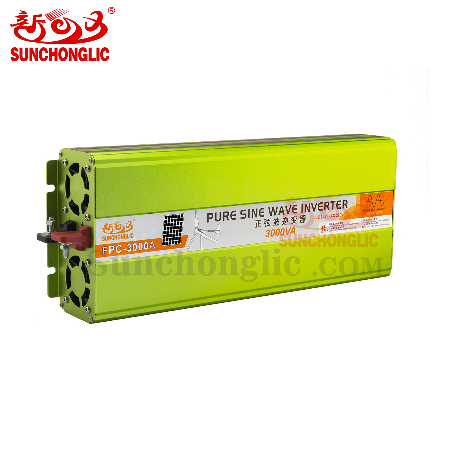 FPC-3000A 3000W Modified Sine Wave Inverter with 6000W Peak Power and 94% Efficiency for Off-Grid Power Supply