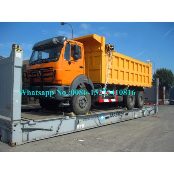 Yellow Color North Benz 2638K 380HP 6x6 All Wheel Drive 10 wheeler Dumper Truck Tipper NG80B Cabin For DR CONGO KENYA