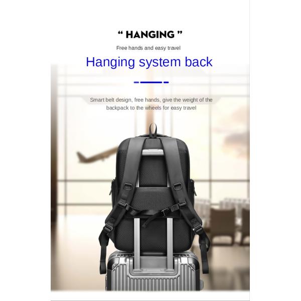 Nylon Lining Large Capacity Oxford Anti Theft Backpack 35 Litre