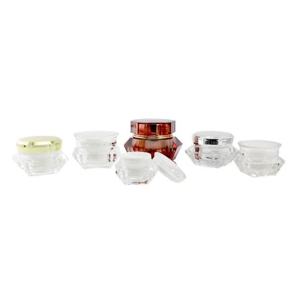 New wholesale 15g 30g diamond shape cream jar ,plastic jar Cosmetic Jar