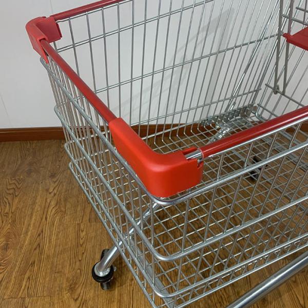 125L Certificado CE de venta al por menor elevador rueda de acero carrito de compras