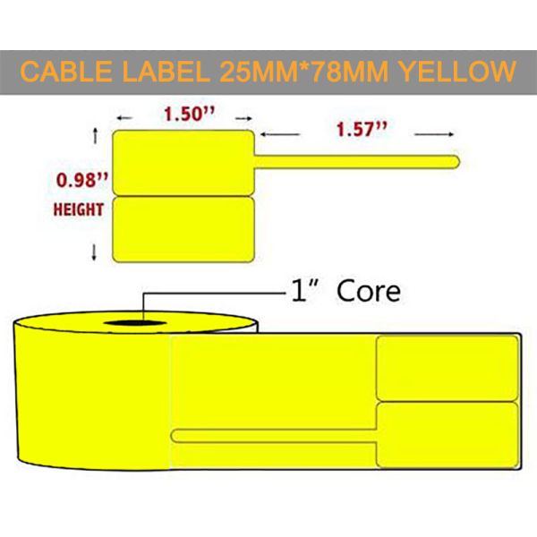 Waterproof Heat Resistant Wire Cable PVC Label Sticker Tags Marker