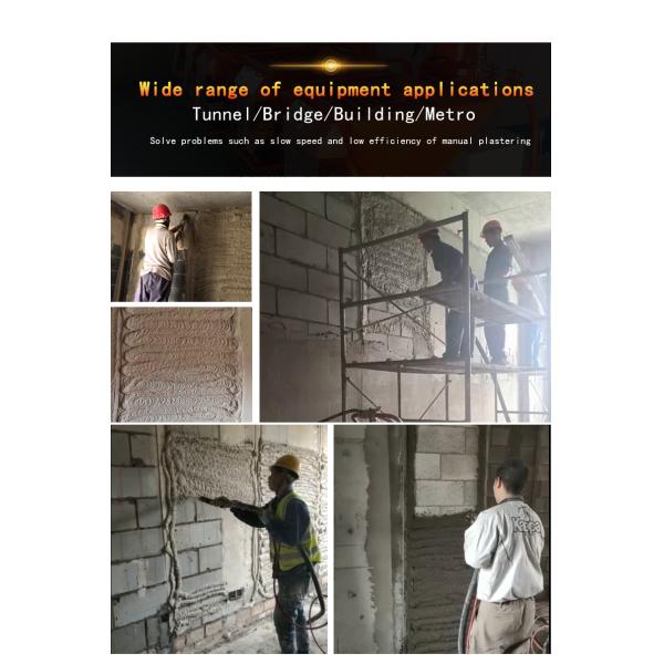 Building Material Shops Automatic Wet Ready-mixed Wall Cement Mortar Plaster Spray Machine