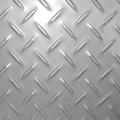 Plaque gaufrée en acier inoxydable à carreaux industriels SUS304 18-8 Résistance à la chaleur