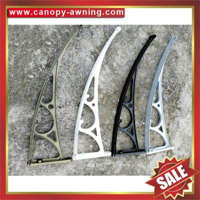 nice cast aluminium aluminum alu arm bracket support for house window door DIY pc polycarbonate awning canopy