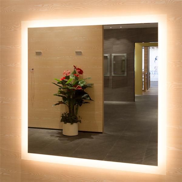 Frameless Led Bathroom Mirror With Lights Stable Operation Illuminated Vanity Mirrors