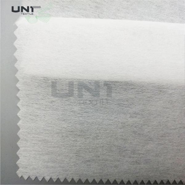 LDPE Coating 1025H Chemical Bond Fusible Nonwoven Interlining For Garment