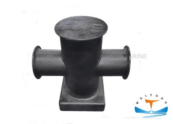 Marine Cruciform Bollard , Cast Iron Bollards Single Crossing GB/T 554-96 Standard