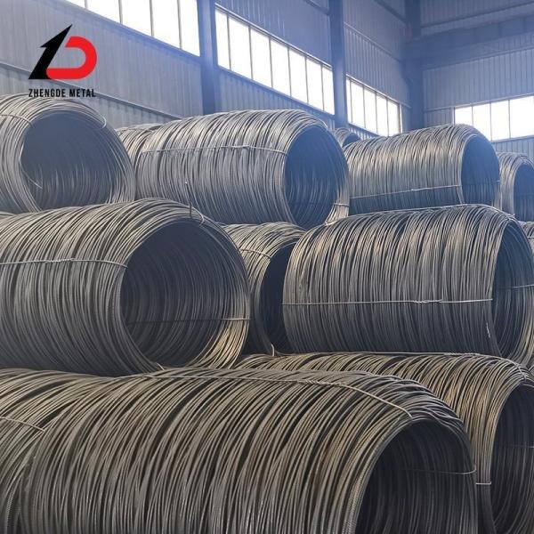 Hot Rolled SAE 1006 1008 1010 Q195 Q235 1045 Alloy Mild Ms 5.5mm 6.5mm Iron Wire Rod