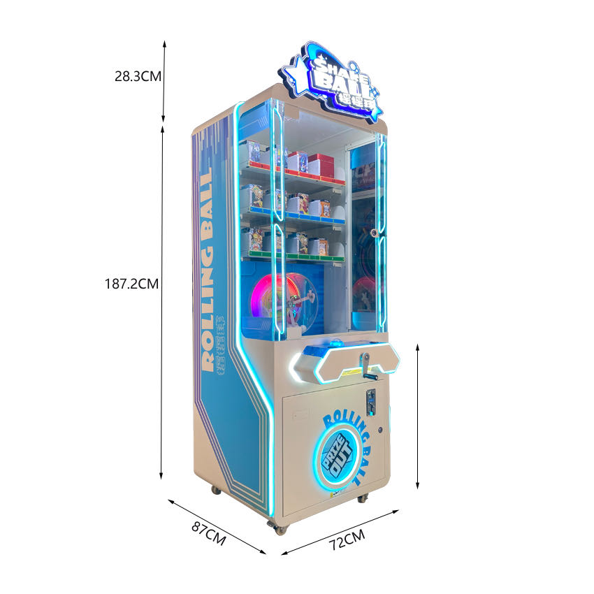 Customizable Rolling Ball Prize Machine, Eye-catching for Retail Amusement Zone