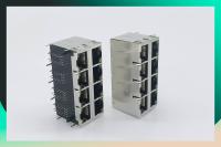 Ethernet Jack du port RJ45 du bronze de phosphore 2 x 4 pour la vidéo, mise en réseau