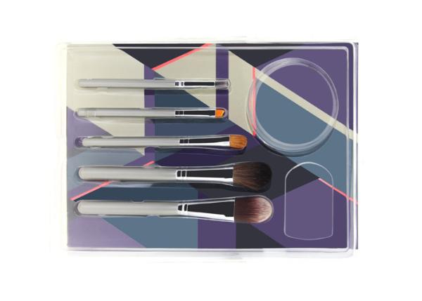 Eco-friendly Wood Handle Beauty Professional Cosmetic Brush Set With Leather Case
