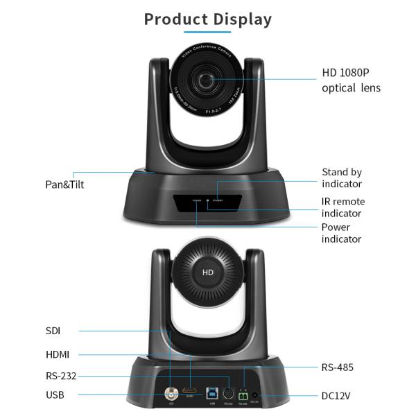 Камеры конференции IP SDI HDMI сигнал 10X совместимой HD профессиональный оптически