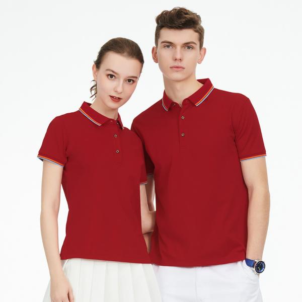 Lapela Polo Shirt Anti do verão dos homens e das mulheres - bacteriano mais o tamanho
