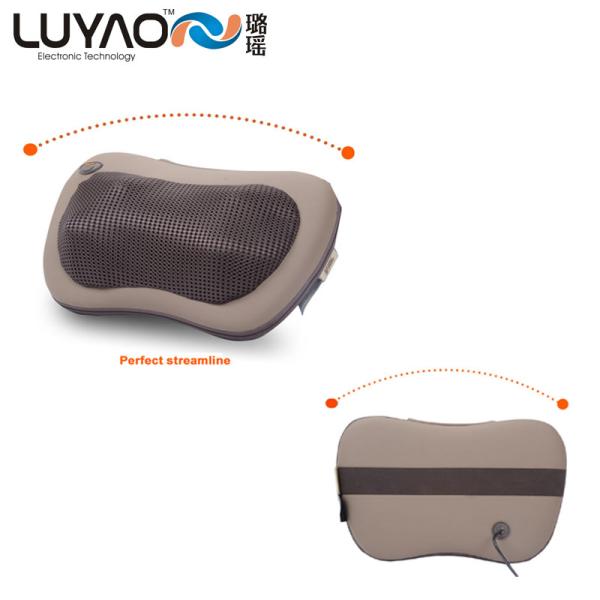 CE FDA Approved Electric Massage Pillow With Heating Flano Cover 24W