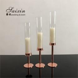 Black Metal Taper Candle Holders Candlesticks Candelabra 3 Pcs Set 54cm