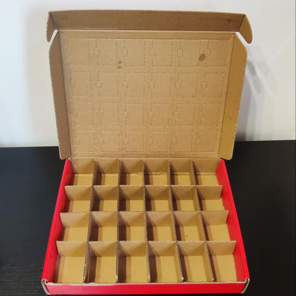 Corrugated Mailer Style Christmas Countdown Box For Toys And Gifts