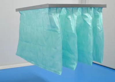 Synthetic Fiber Media Pocket Air Filter Medium Filter Rating For Airborne Allergen Control