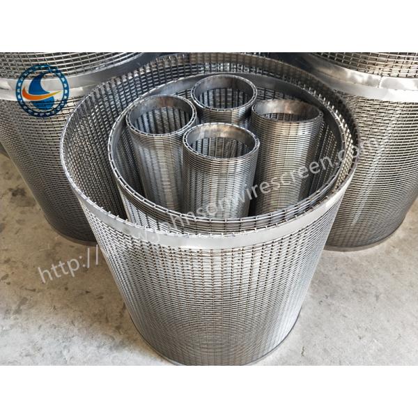 High Capacity Filter Wedge Wire Mesh With Flange And Weld Rings