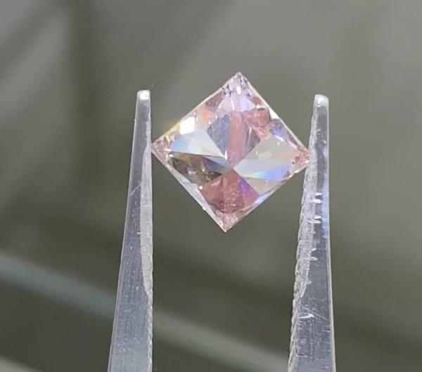 Princesa Corte Rosa Laboratório Diamantes Crescidos Rosa Luminosa Forma Quadrada Joias Decorações