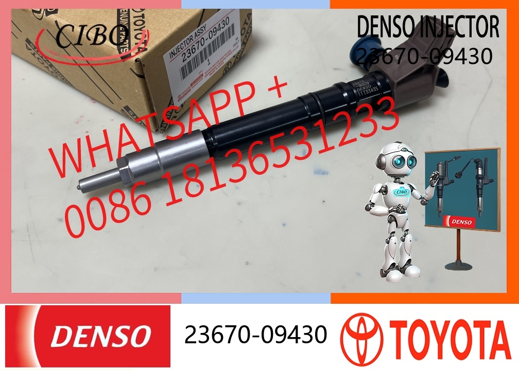 High-quality Best-selling Common Rail diesel Fuel Injectors 23670-0E020 23670-09430 23670-11020 Suitable for Toyota 2GD Engines