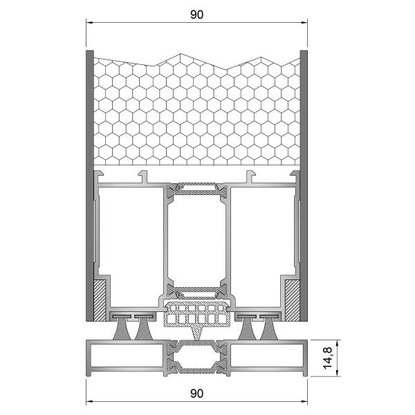 Fireproof Aluminium Pivot Doors , Anti Static Pivoting Wall System