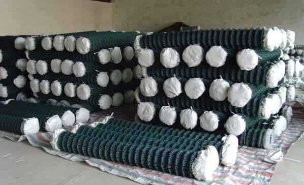 garden fencing,vinyl fence,PVC coated Chain Link Fence, Commercial fencing