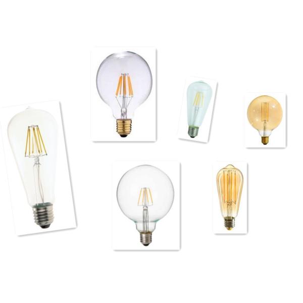 LED Filament 8w ST64 800 Lumen Retro Saving Energy E14 / E27 indoor lighting living room bedroom chandelier crystal lamp