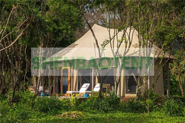 Forest Camping Mysterious Luxury Resort Tents Hotels Membrane Structure Custom Designs